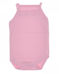 Body cu bretele copii roz 56