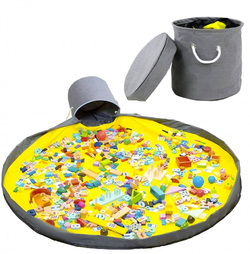 Scatola per giocattoli e tappetino da gioco