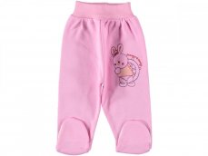 Pantaloni cu botosei roz Bunny 80