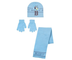 Dětská čepice, šála a rukavice Bluey