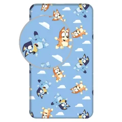 Cearceaf pntru copii Bluey 90x200 cm