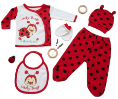 5 dielna dojčenská súprava Lady Bug 56