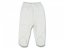 Pantaloni cu botoșei bebeluși Buline | alb