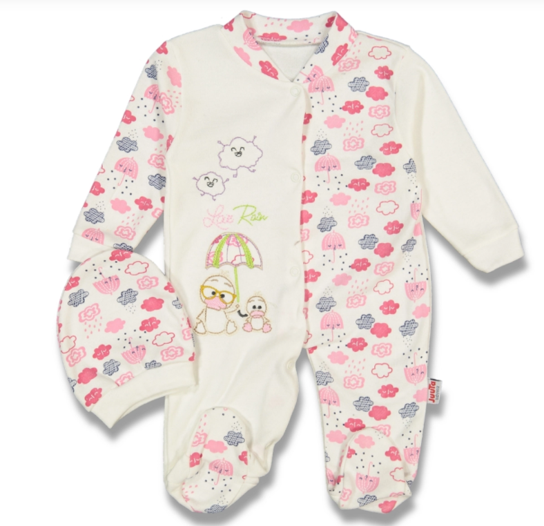 Tutina con cappello per neonata Nuvola 74
