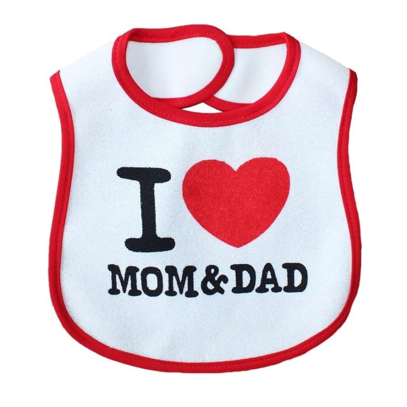 Dětský bryndák I love Mom & Dad