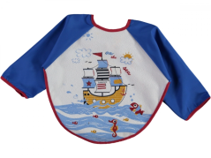 Dětský bryndák s rukávy Marine