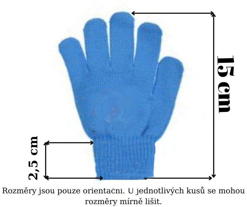 Dětské rukavice modré Angry Birds