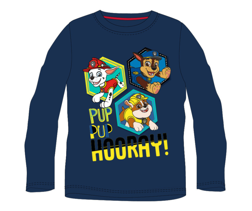 Tricou cu mâneca lungă Paw Patrol blu