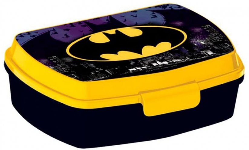 Dětský plastový svačinový box Batman