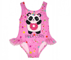 Dievčenské jednodielne plavky Panda