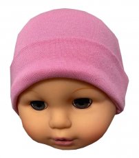 Cuffietta per neonati Baby rosa