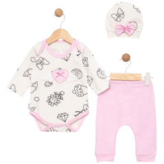 3-dielna súprava Wings– body, nohavice a čiapočka