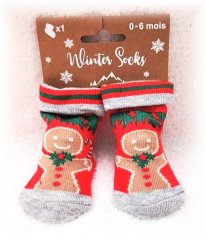 Sosete pentru bebelusi Gingerbread