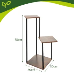 Stojan na květiny 78 × 30 × 30 cm se 3 policemi