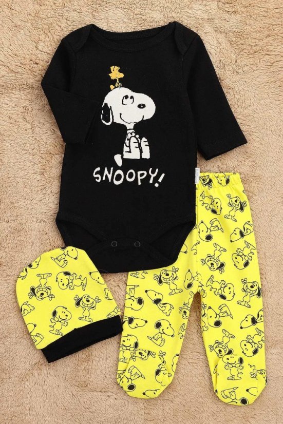 Set 3 pezzi per neonati Snoopy