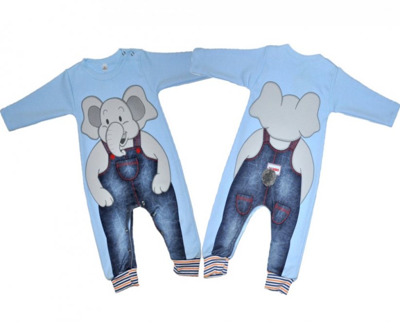Salopetă pentru copii Elefantel blue