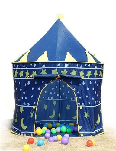 Dětský stan, modrý hrad
