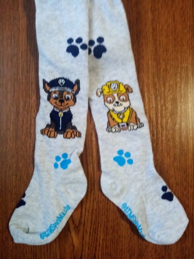 Dětské punčocháče šedé Paw Patrol