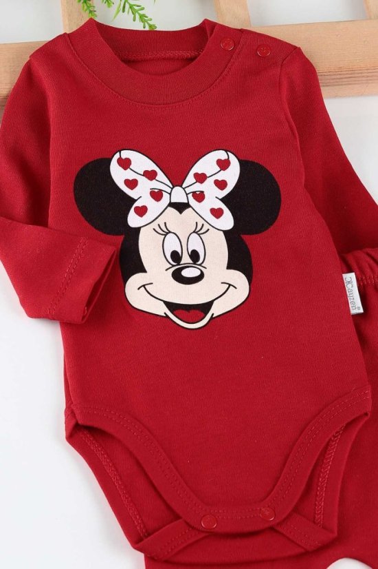 Completo per bambina – body, felpa con cappuccio e pantaloni Minnie
