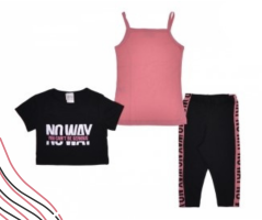 3 dílný dívčí letní set No Way