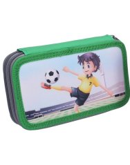 Dvoupatrový penál s výbavou Fotbal