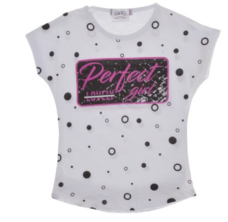 Dievčenské tričko krátky rukáv Perfect