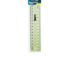 Pravítko 15 cm neon