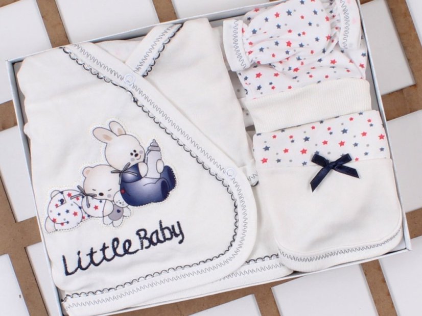 5 dílná kojenecká souprava Little Baby navy 56