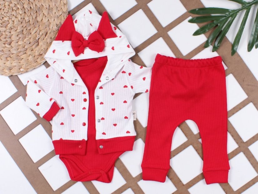 Completo per bambina – body, felpa e pantaloni Minnie Taglia: 68/74