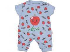 Salopetă scurtă bebelusi Apple bleu
