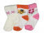 3 ks kojenecké ponožky novorozence 56