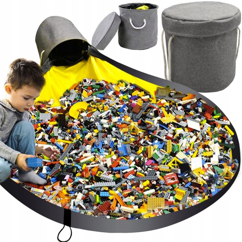 Scatola per giocattoli e tappetino da gioco
