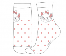Ponožky Kočička Marie bílé