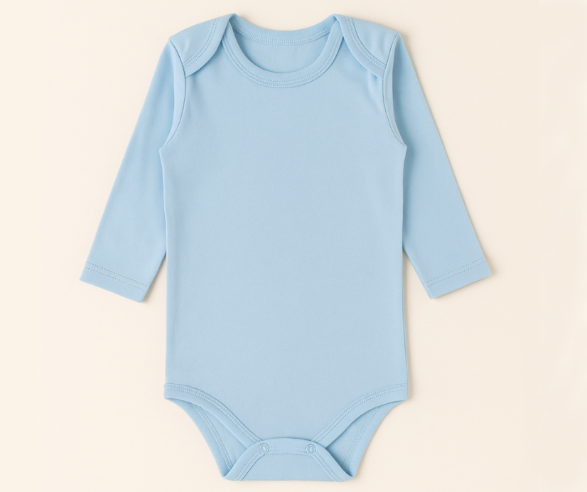 Body per neonati manica lunga blu