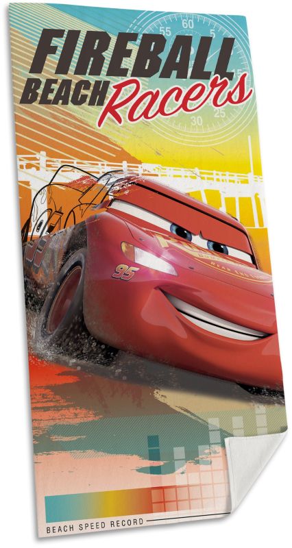 Dětská osuška - ručník Auto Cars Blesk McQueen | 70 * 140 cm