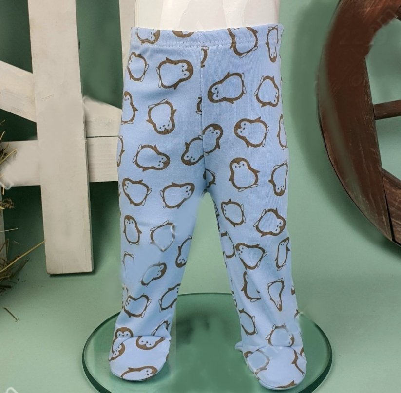 Pantaloni cu botoșei pentru bebeluși Pinguin