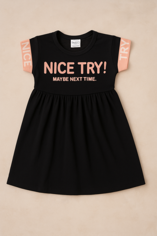 Dívčí šaty Nice černé 80