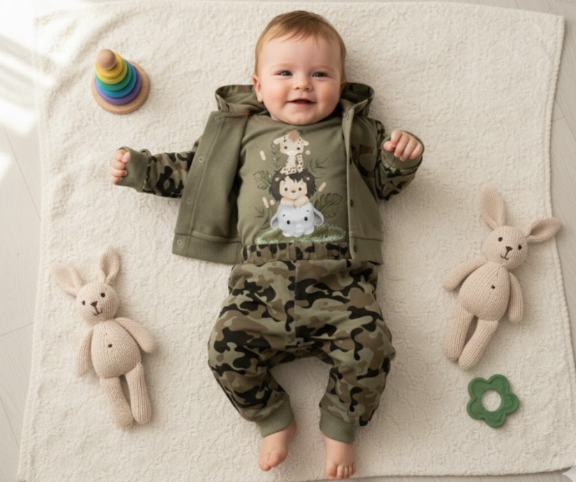 Compleu pentru copii hanorac, pantaloni, body Army