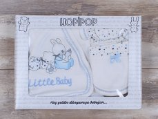 Set 5 pezzi per neonati Little Baby blu 56