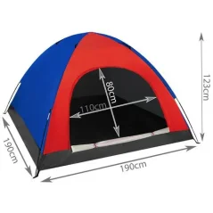 Turistický stan pro 4 osoby 190 × 190 × 123 cm