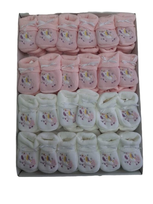 Capáčky pro miminko Unicorn krém