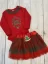 2 piese set de Crăciun body+fustă Baby - Mărime: 80/86