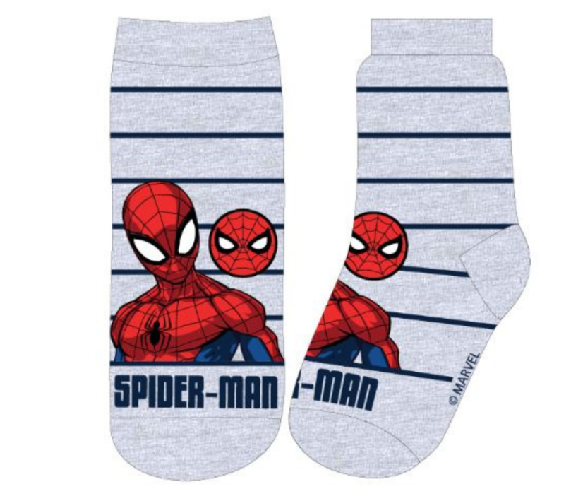 Sosete Spiderman gri - Mărime: 27/30