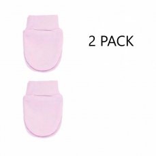 Mănusi de protectie bebelusi roz 2 pack