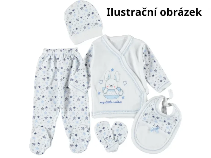 5 dílná kojenecká souprava Little Baby navy 56