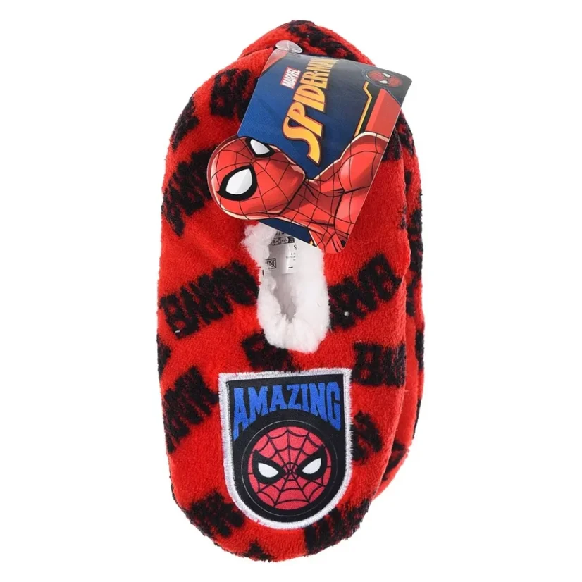 Pantofle Spiderman červené