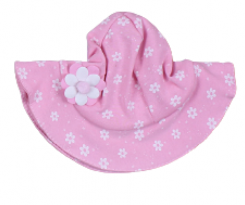 Pălărie pentru copii Flowers roz