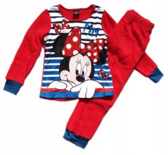 Pyžamo fleecové Minnie červené