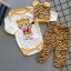 set 3 piese pentru bebeluși-body-panataloni cu boteșei-căciulă Tigry
