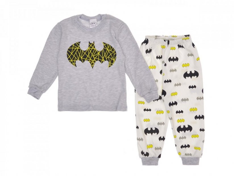 Bavlněné pyžamo s dlouhými rukávy Batman